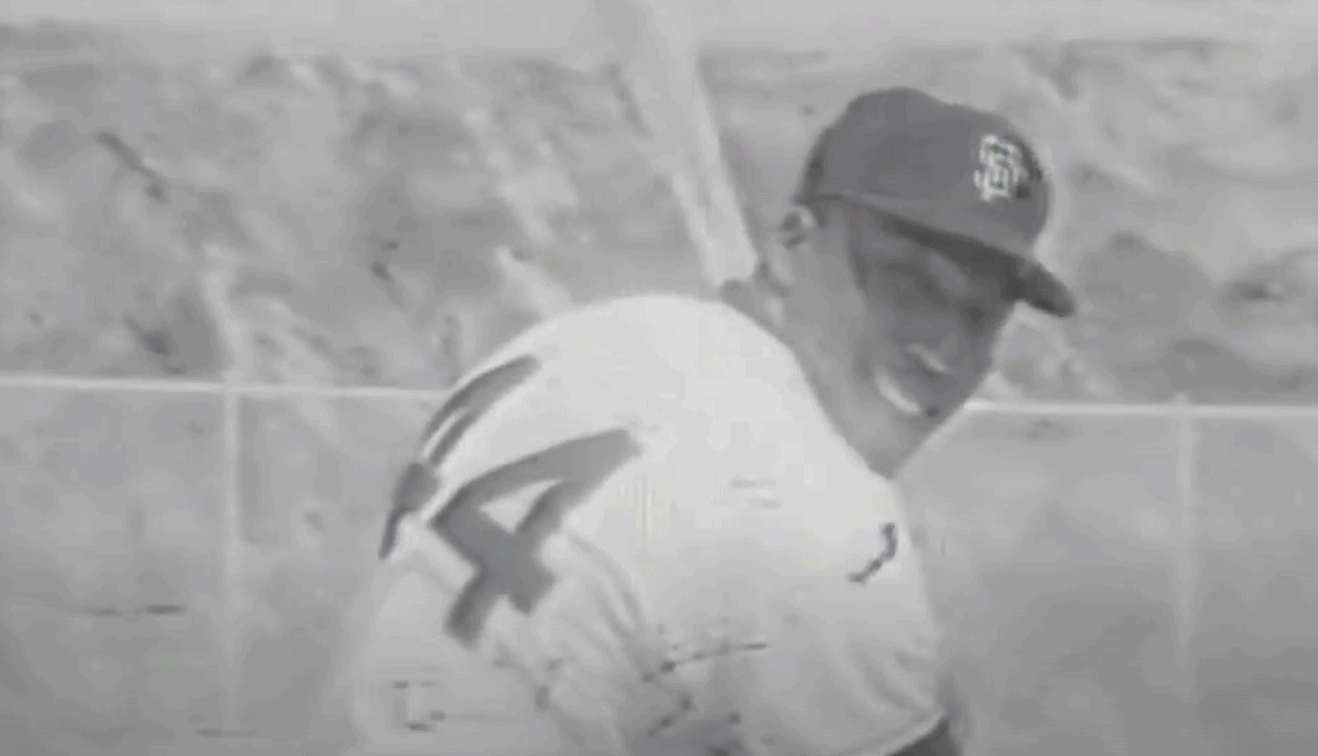 Image of Willie McCovey, showcasing his powerful swing during the 1960s.